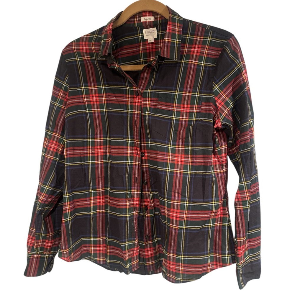 J. Crew Multicolor Plaid Shirt